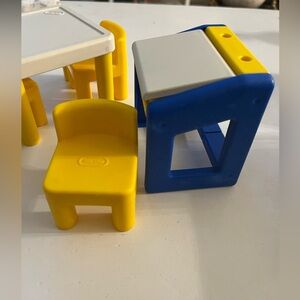 Vintage Little Tykes Doll House- Desk and Table